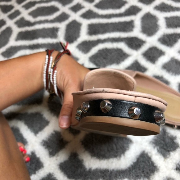 💫MARC FISHER ANALISE FLAT MULE size 8.5M pink/blk - Picture 5 of 8